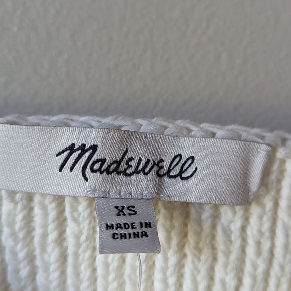 Madewell NWT‎ Crochet Sweater Bralette Size XS in Lighthouse NL076 - Picture 12 of 13